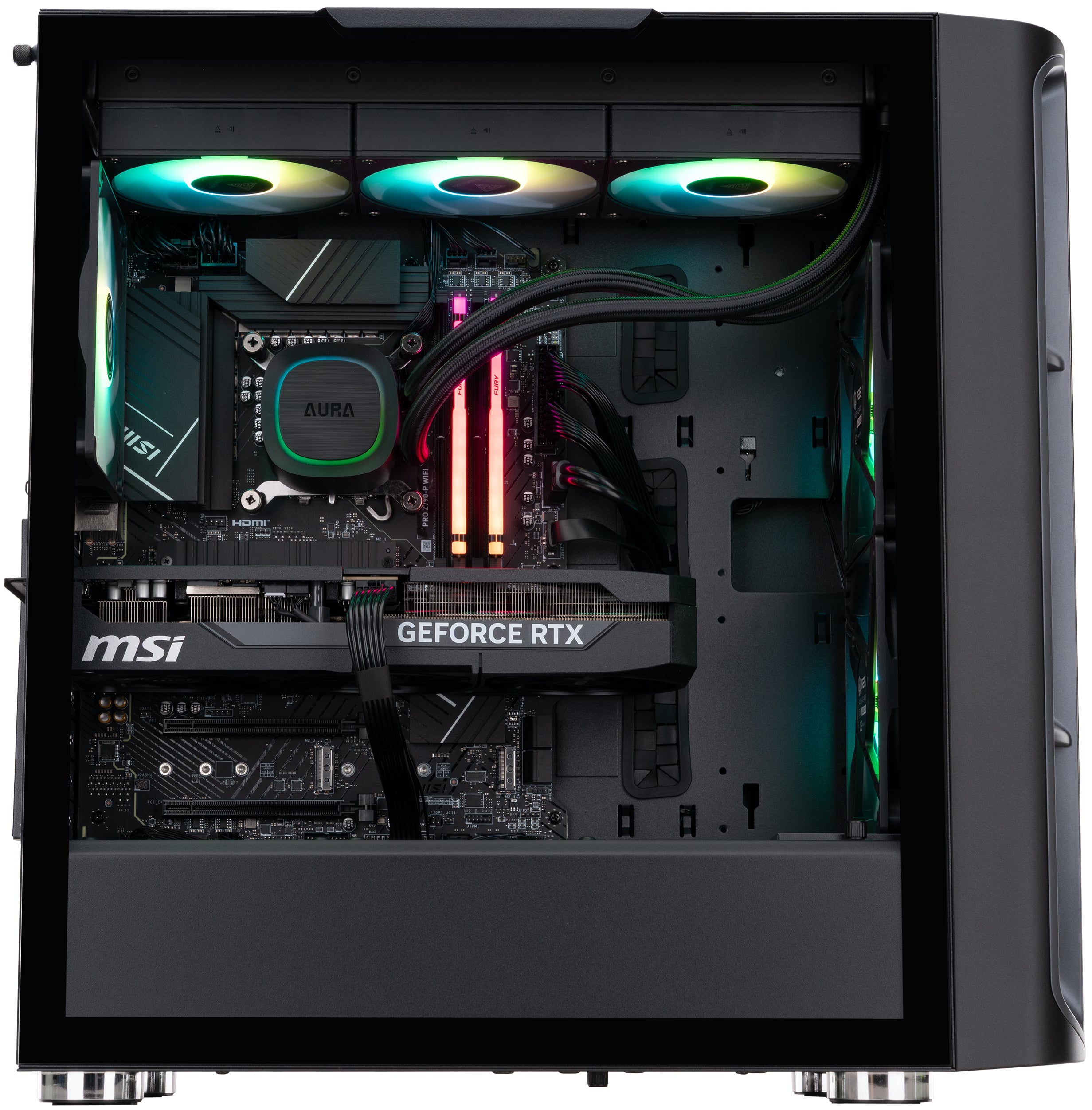 ADVANCED BATTLESTATIONS ABS Kaze II Aqua Gaming PC Windows 11