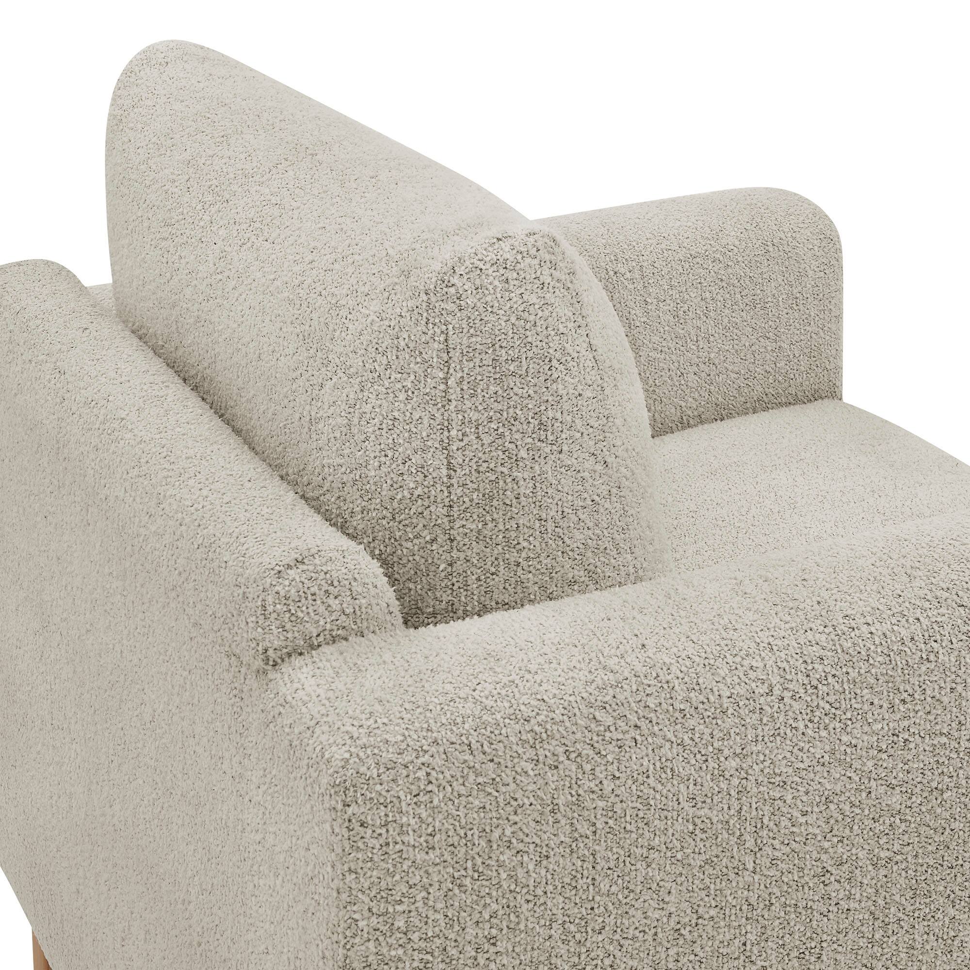Alt View 5. Modway - Hawken Boucle Fabric Accent Armchair by Modway - Parchment Beech.