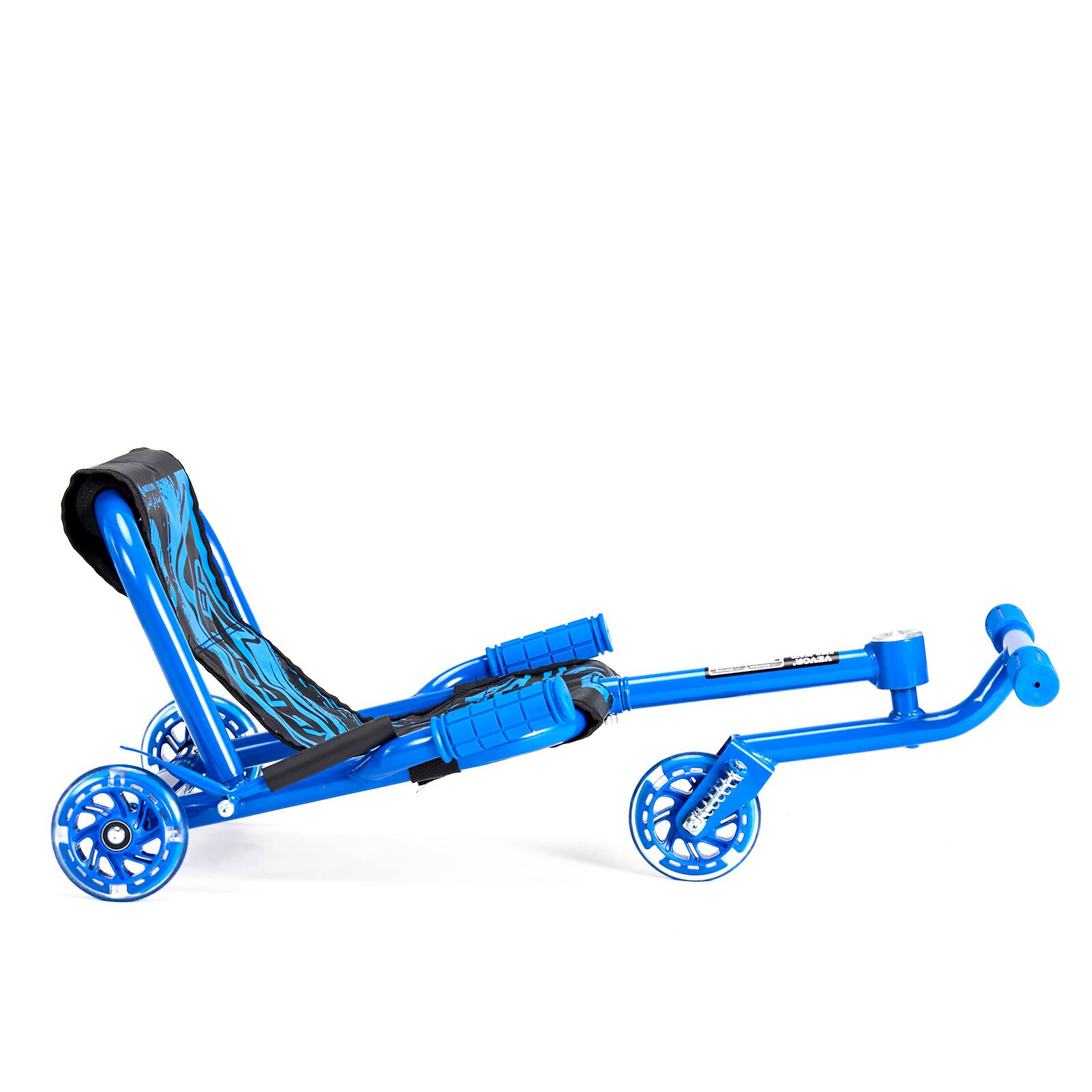 Alt View 5. VEVOR - Ride on Scooter, Load Capacity of 198 lbs, Swing Side-to-Side for Amazing Ride Powered by Zig-Zag Motion - Blue.