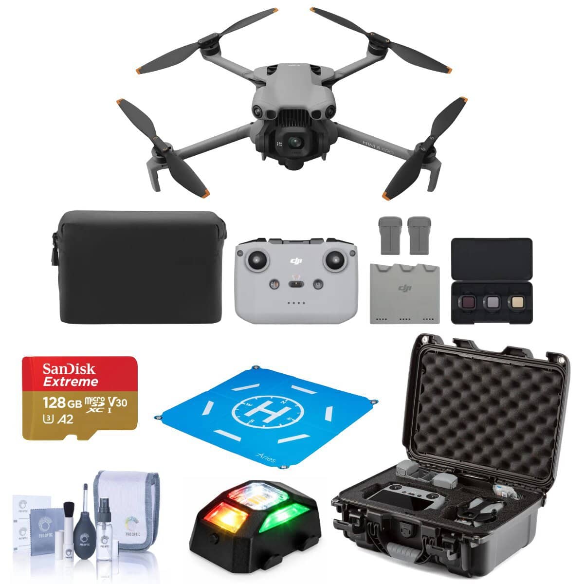 Bundle - DJI - Mini 5 Pro Fly More Combo Drone with RC-N3, w/Nanuk Hard Case Add-ons