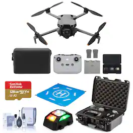 Bundle - DJI - Mini 5 Pro Fly More Combo Drone with RC-N3, w/Nanuk Hard Case Add-ons