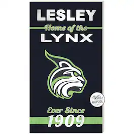 Jardine - Lesley Lynx 11" x 20" Indoor/Outdoor Home Of The Sign - Green