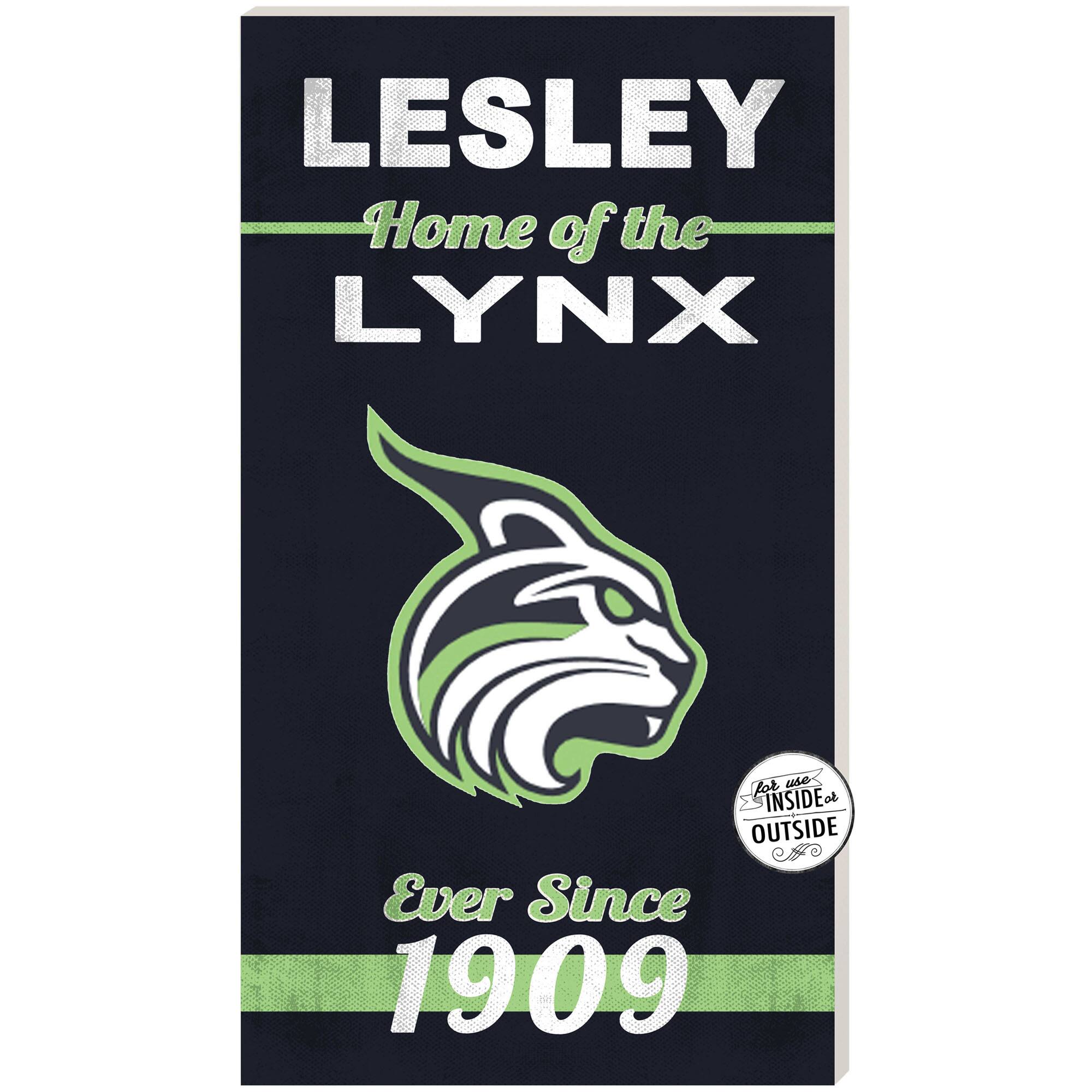 Lesley Lynx 11" x 20" Indoor/Outdoor Home Of The Sign