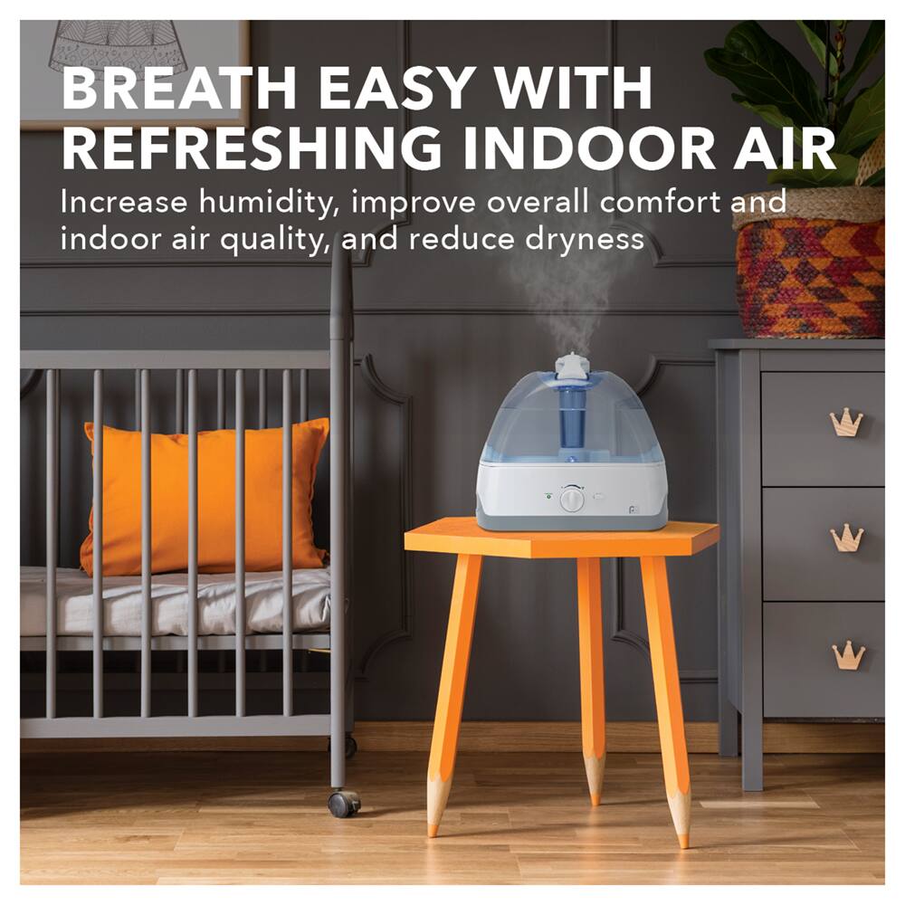 BREATH EASY WITH REFRESHING INDOOR AIR

Increase humidity, improve overall comfort and indoor air quality, and reduce dryness