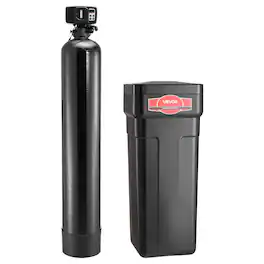 VEVOR - Water Softener, 64,000 Grains Whole House Water Softener System, with Automatic Digital Control Head, for 5-6 Bathrooms - Black