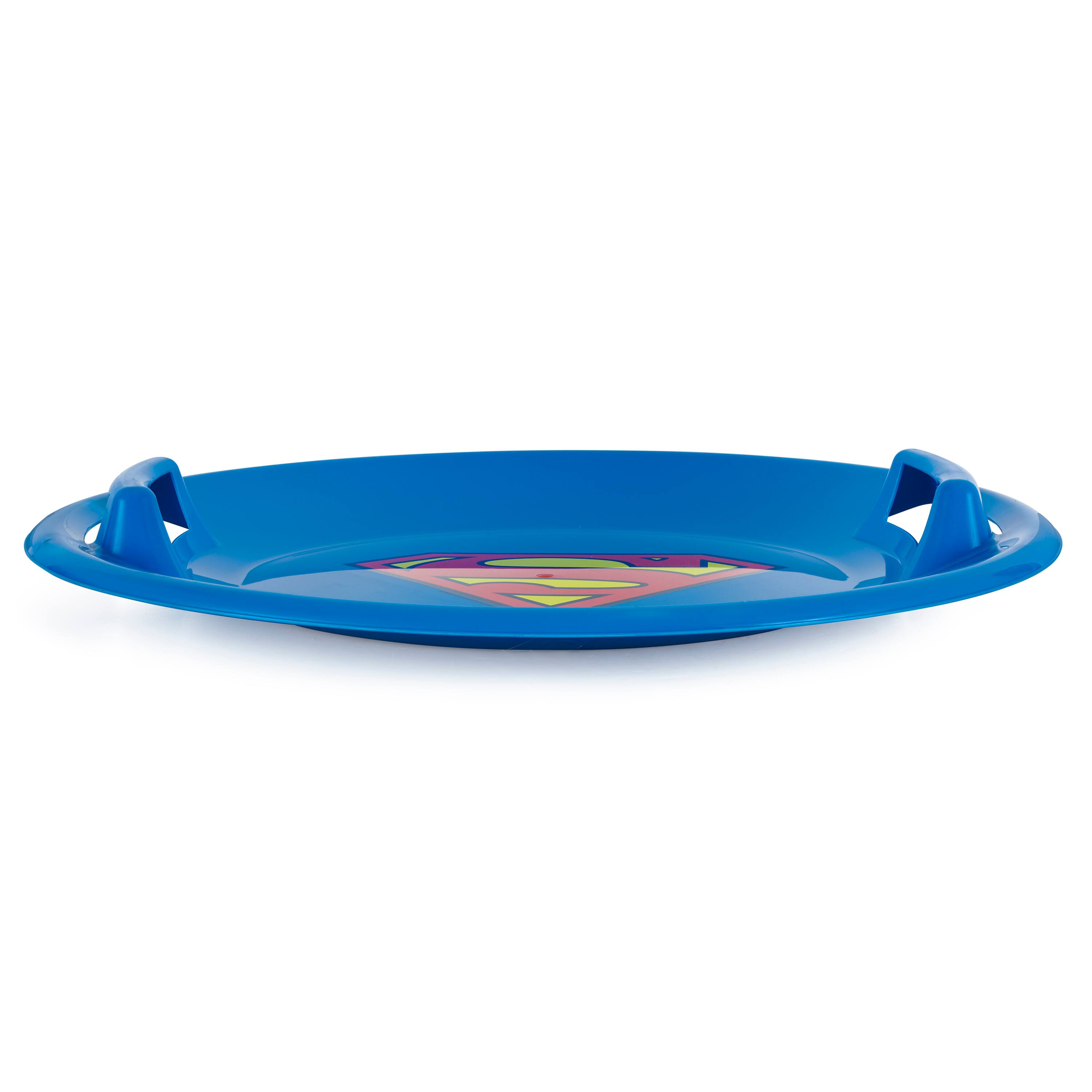 Alt View 10. Slippery Racer - Slippery Racer Downhill Pro Superman Plastic Saucer Disc Snow Sled Slider, Blue - Blue.