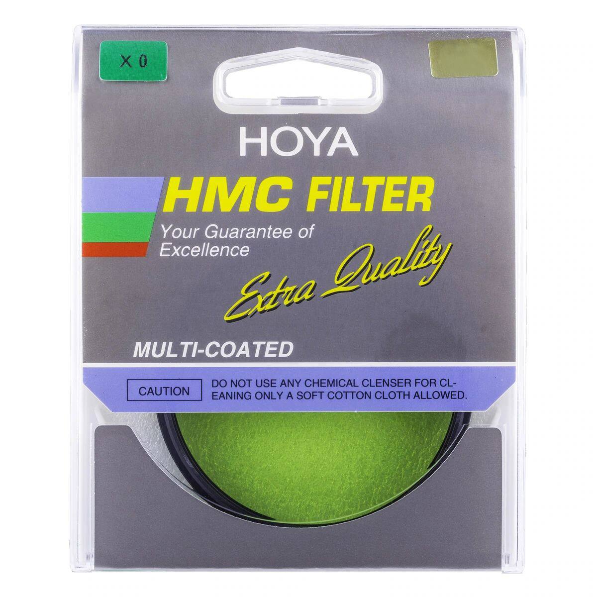 XO  
HOYA HMC FILTER  
Your Guarantee of Excellence  
Extra Quality  
MULTI-COATED  
CAUTION: DO NOT USE ANY CHEMICAL CLENSER FOR CLEANING. ONLY A SOFT COTTON CLOTH ALLOWED.