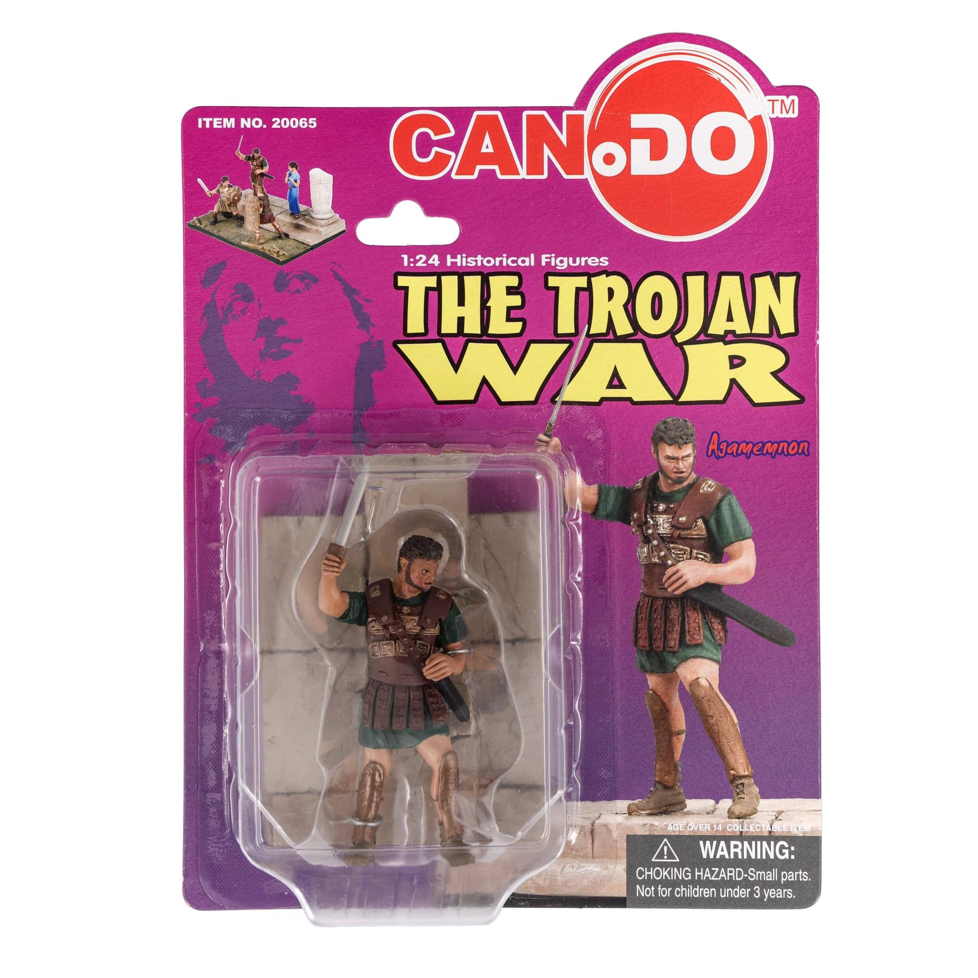 CAN DO™  
ITEM NO. 20065  
1:24 Historical Figures  
THE TROJAN WAR  
Achilles  

WARNING: CHOKING HAZARD - Small parts. Not for children under 3 years.  

AGE OVER 14 COLLECTIBLE