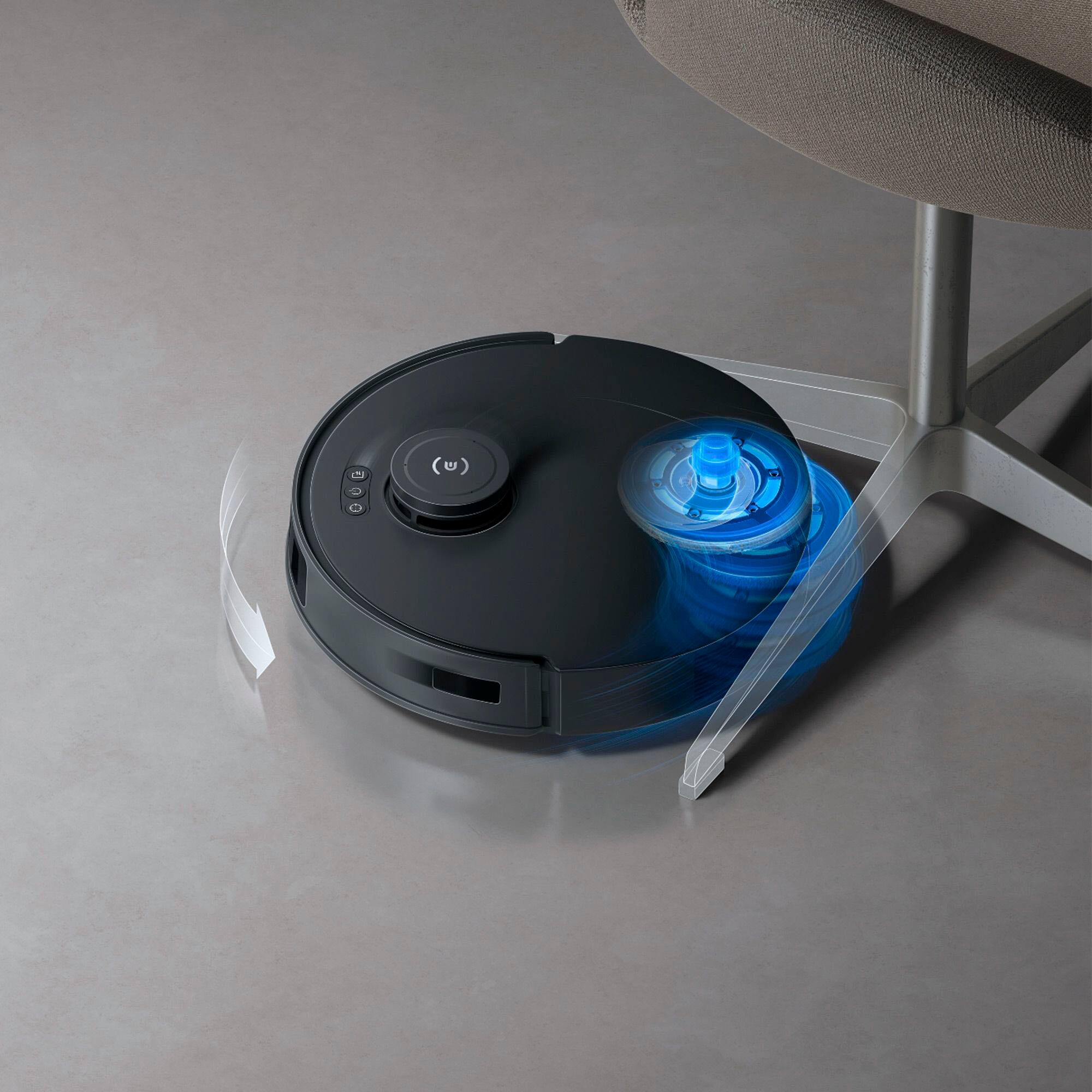 Alt View 14. ECOVACS Robotics - T30S PRO Robot Vacuum & Spinning Mop with Auto-Cleaning Station - Black.