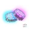 Tzumi - AuraLED ColorPucks – Two Submersible, Waterproof, Battery-Operated Puck Lights with Remote - Multi