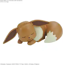 Bandai - Hobby - Pokemon - Model Kit Quick!! - 07 Eevee (Sleeping Pose) - COLLECTABLES - Multicolor