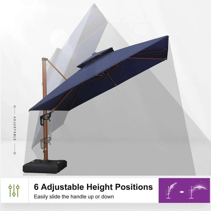 6 Adjustable Height Positions  
Easily slide the handle up or down