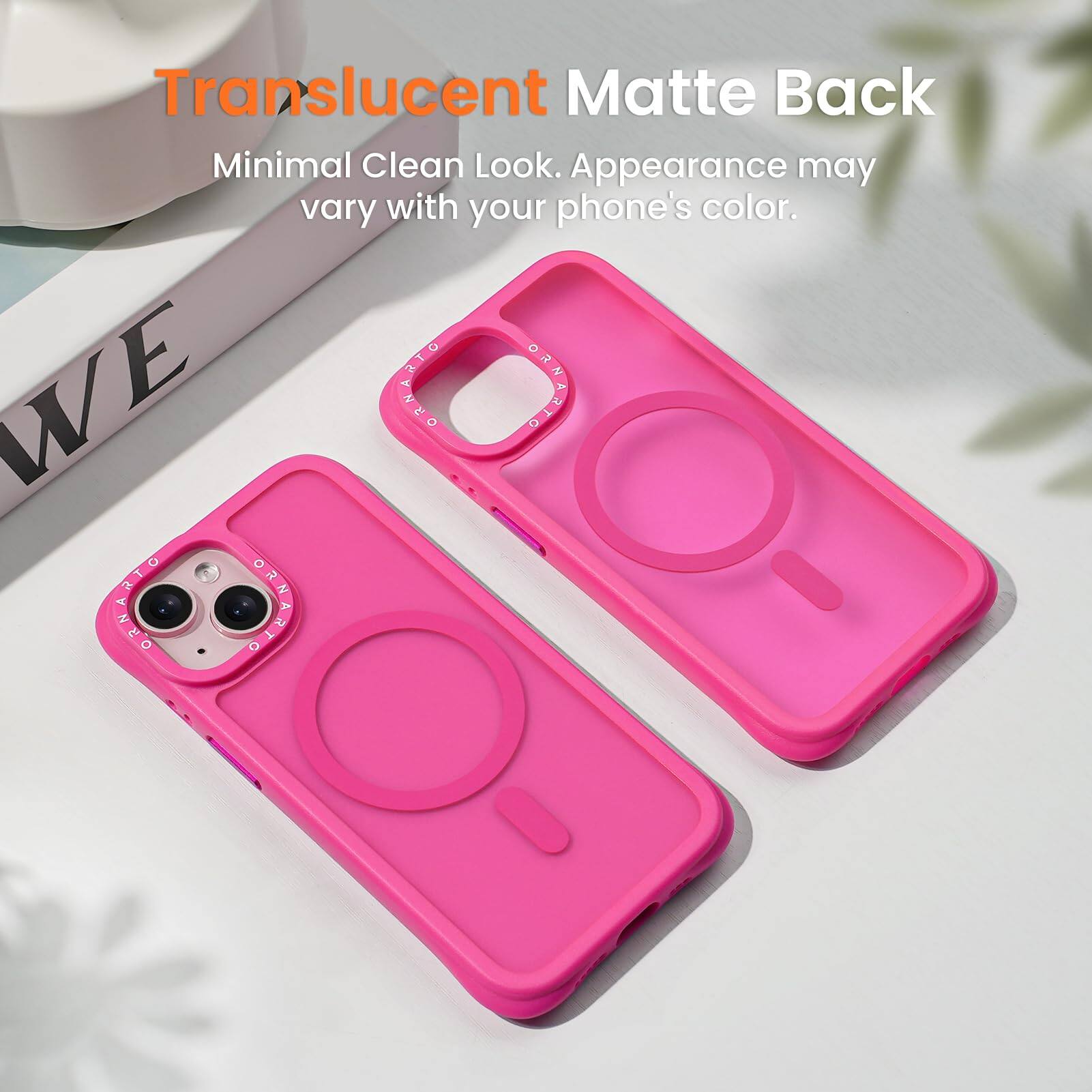 Translucent Matte Back Minimal Clean Look. Appearance may vary with your phone's color.