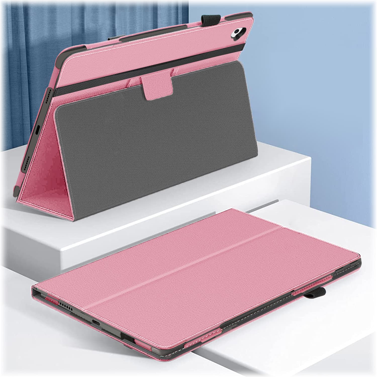 Alt View 14. SaharaCase - Bi-Fold Folio Case for Apple iPad 10.2 (8th Generation 2020 and 9th Generation 2021) - Pink.
