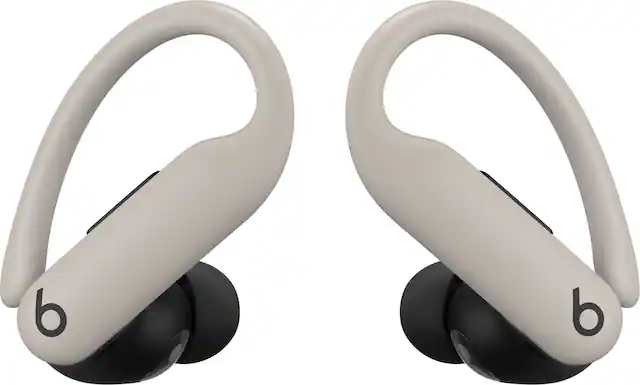 Front. Beats - Powerbeats Pro 2 True Wireless Active Noise Canceling Earbuds - Quick Sand & Black.
