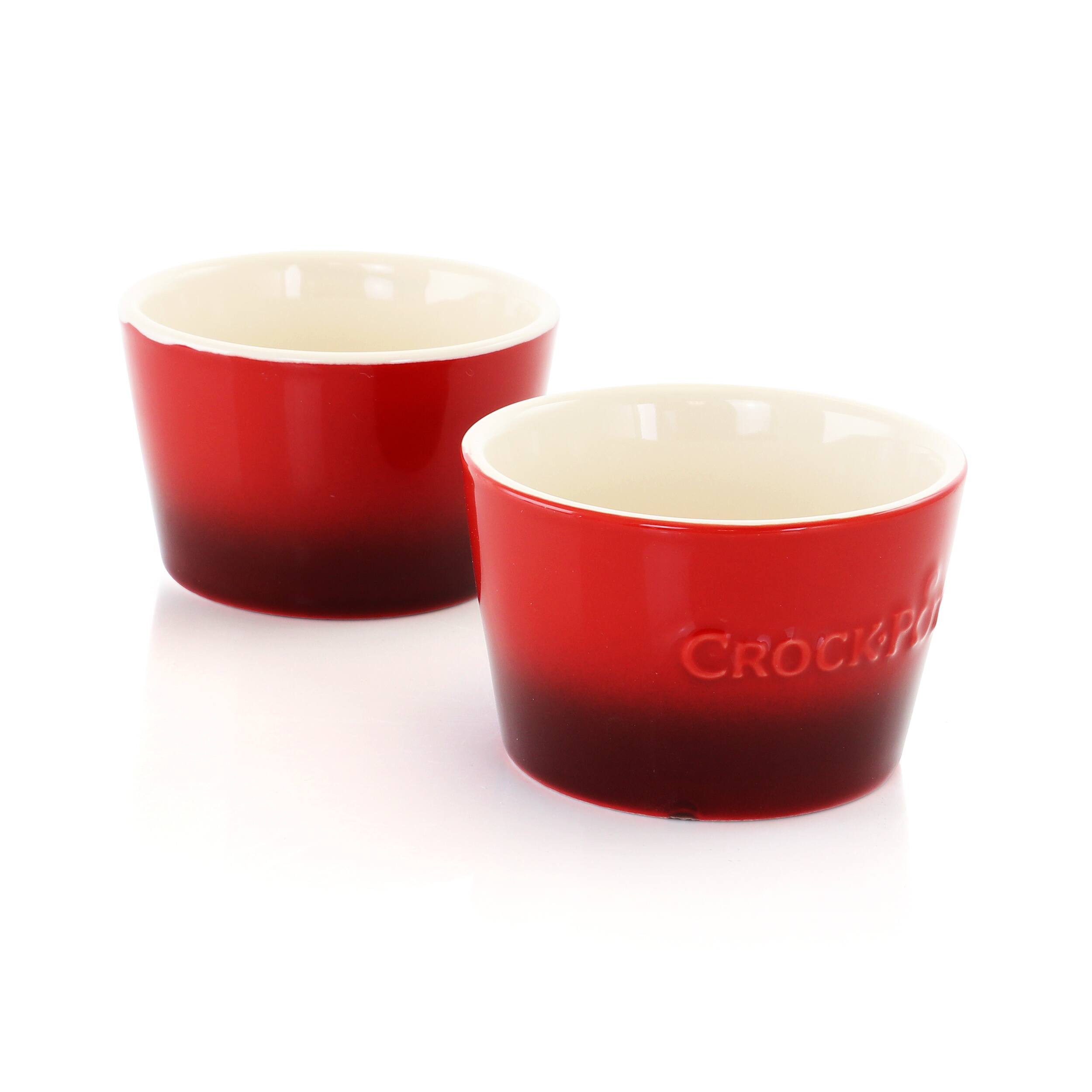 Crock-Pot - Crock Pot Artisan 2 Piece 8 Ounce Stoneware Ramekin Set - Red