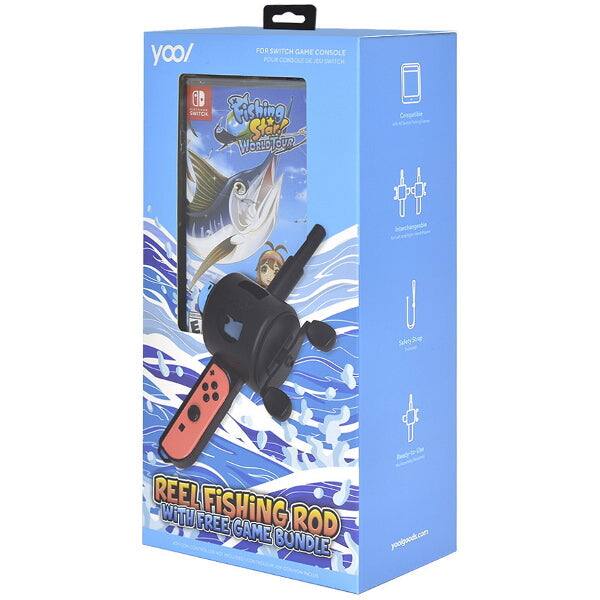 FOR SWITCH GAME CONSOLE  
yoo/  
POUE CONSOLE  

SWITCH  
Fishing Star!  
WORLD TOUR  

REEL FISHING ROD  
WITH FREE GAME CONSOLE  

yoolgoodi.com