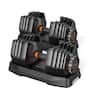 FEIERDUN - 15-in-1 Adjustable Dumbbell Set, 105lb Weight Set Dumbbells with Storage Box, Quick Adjust Free Weight w - Black