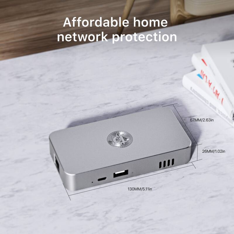 Affordable home network protection

67MM/2.63in  
26MM/1.02in  
130MM/5.11in