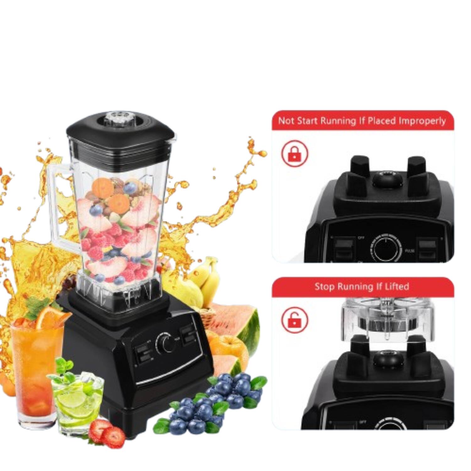 Not Start Running If Placed Improperly

Stop Running If Lifted