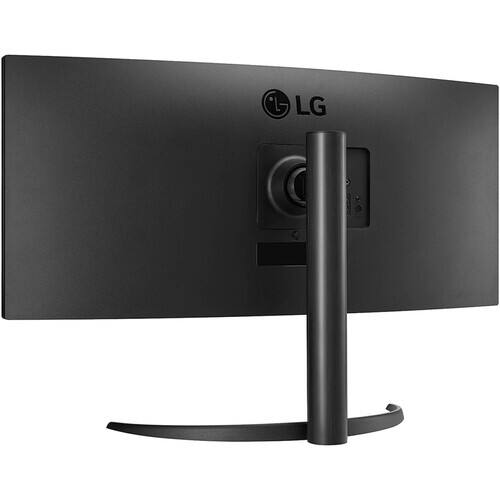 Left. LG - LG 34BP65C-B 34" Class Curved Screen LED Monitor - 21:9 - Black - 34" Viewable - Vertical Alignment (VA) - Edge LED - Black.
