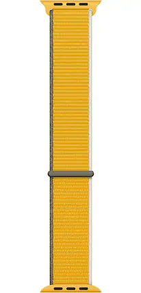 Front. Apple - Apple Watch Band - Sport Loop (40mm) - Sunflower - Regular - Yellow.