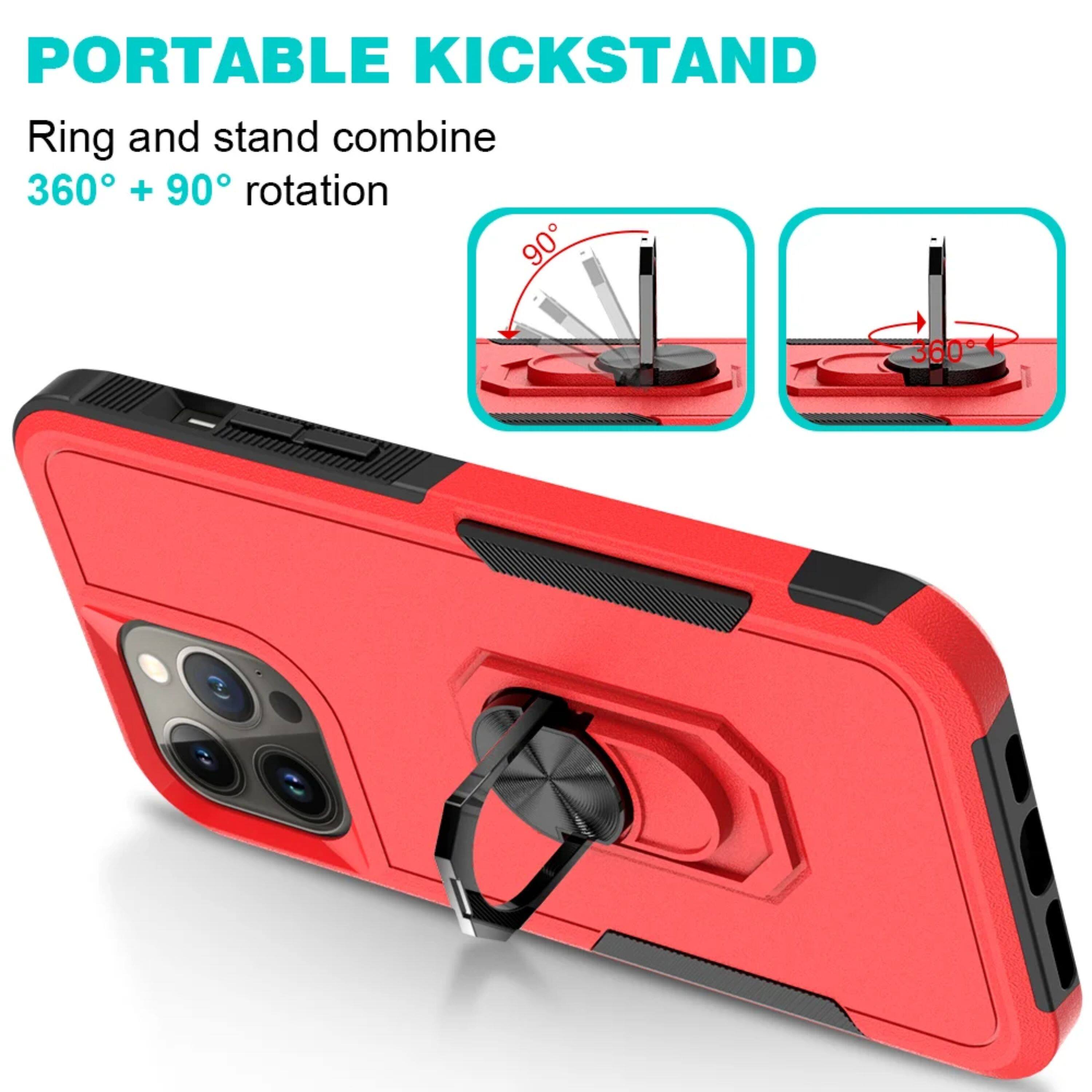 PORTABLE KICKSTAND  
Ring and stand combine  
360° + 90° rotation