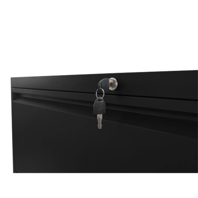 Alt View 5. HTUTWOO - Metal Lateral File Cabinet with Lock - 5 Drawer Lockable File Cabinet for Home Office, Legal/Letter/A4/F4 Size - Black.