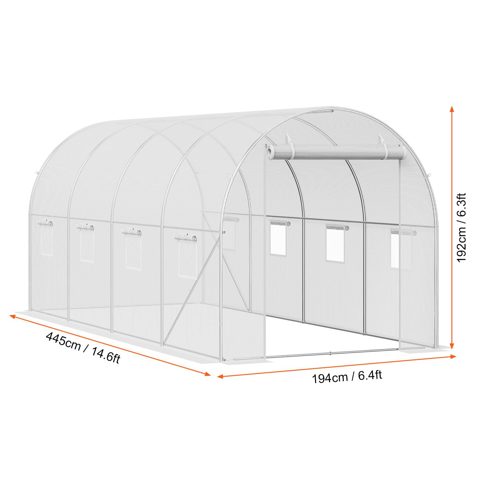 192cm / 6.3ft
445cm / 14.6ft
194cm / 6.4ft