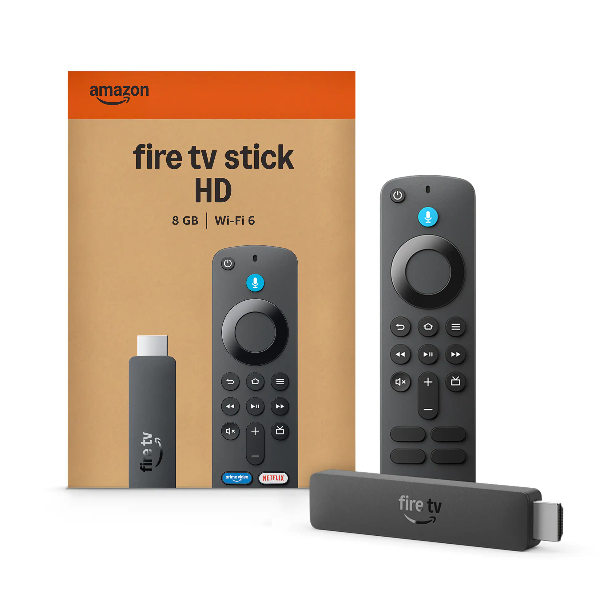 Amazon Fire TV Stick HD 8 GB Wi-Fi 6

Prime Video
Netflix