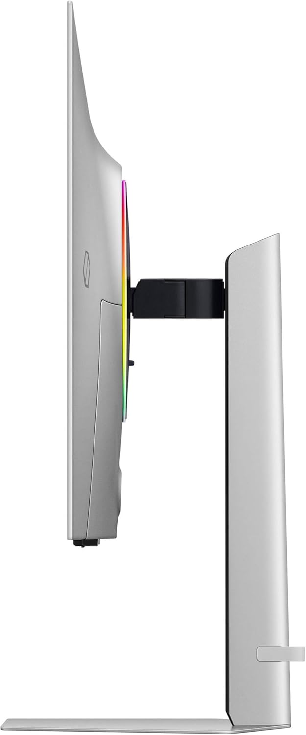 Alt View 2. Samsung - Samsung 32" Gaming Monitor with HDR10, 240Hz 4K UHD Display, VESA Mount, HDMI, DisplayPort & DKZ Hub Silver Color - Silver.