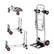 Front. VEVOR - Aluminum Folding Hand Truck, 2 in 1 Design 400 lbs Capacity, Heavy Duty Industrial Collapsible cart - Silver.