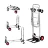 VEVOR - Aluminum Folding Hand Truck, 2 in 1 Design 400 lbs Capacity, Heavy Duty Industrial Collapsible cart - Silver