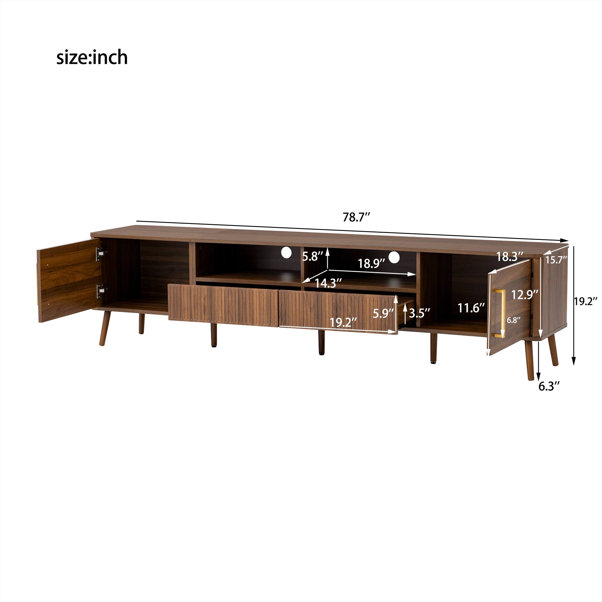 size: inch  
78.7"  
5.8" 18.9" 14.3" 5.9" 19.2"  
3.5"  
18.3" 15.7" 12.9" 19.2" 11.6" 6.8"  
6.3"