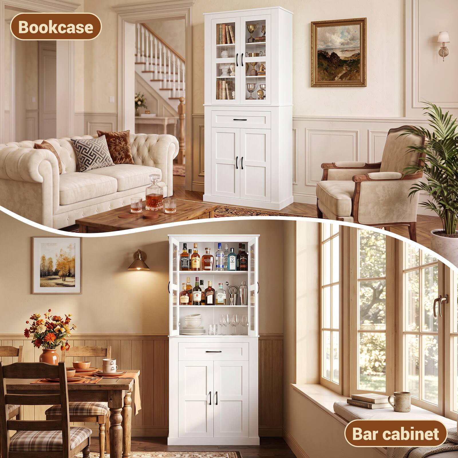 Bookcase

Bar cabinet