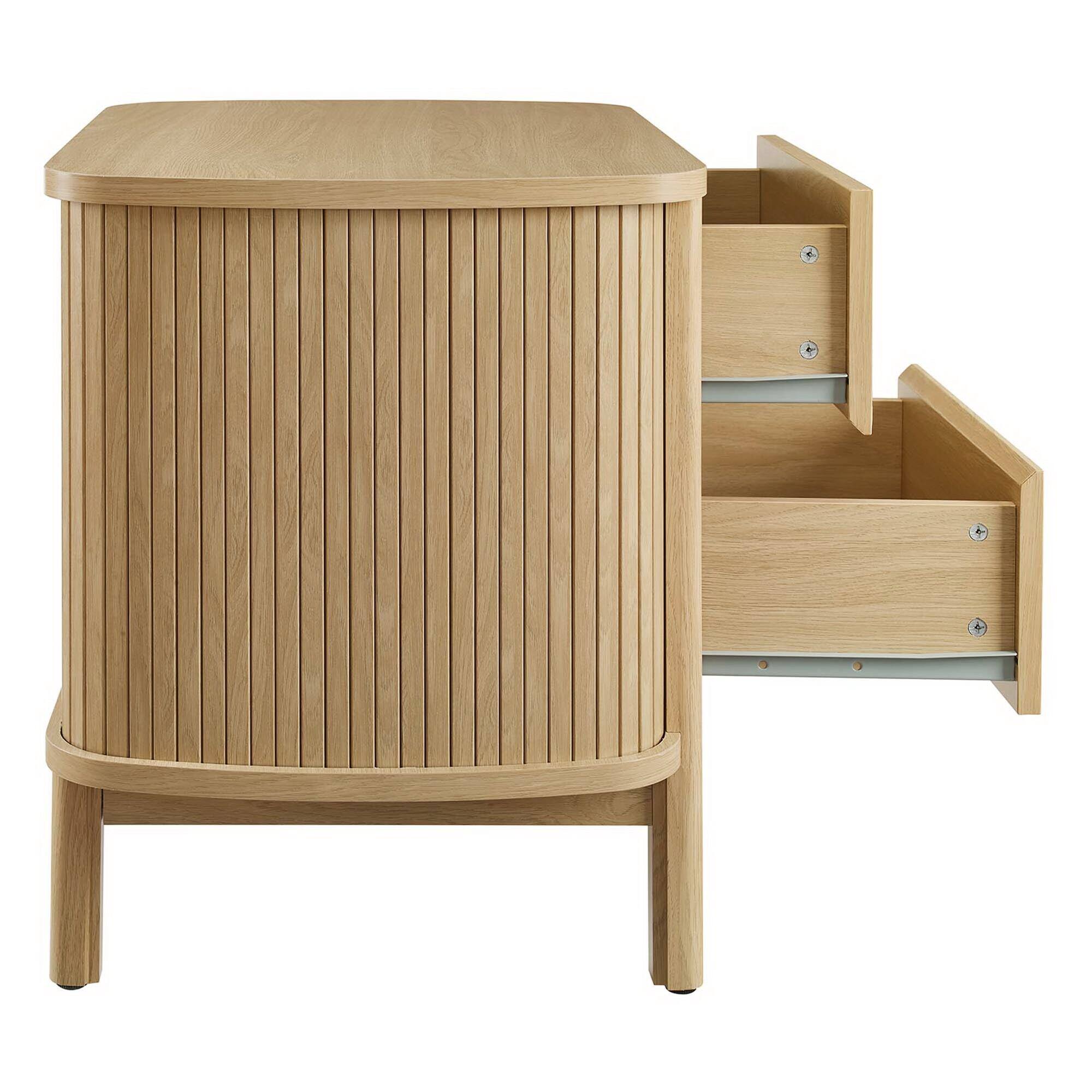 Alt View 5. Modway - Cadence 2-Drawer Nightstand by Modway - Oak.