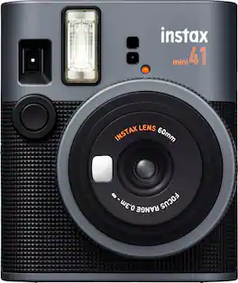 Fujifilm - instax mini 41 Instant Film Camera - Black