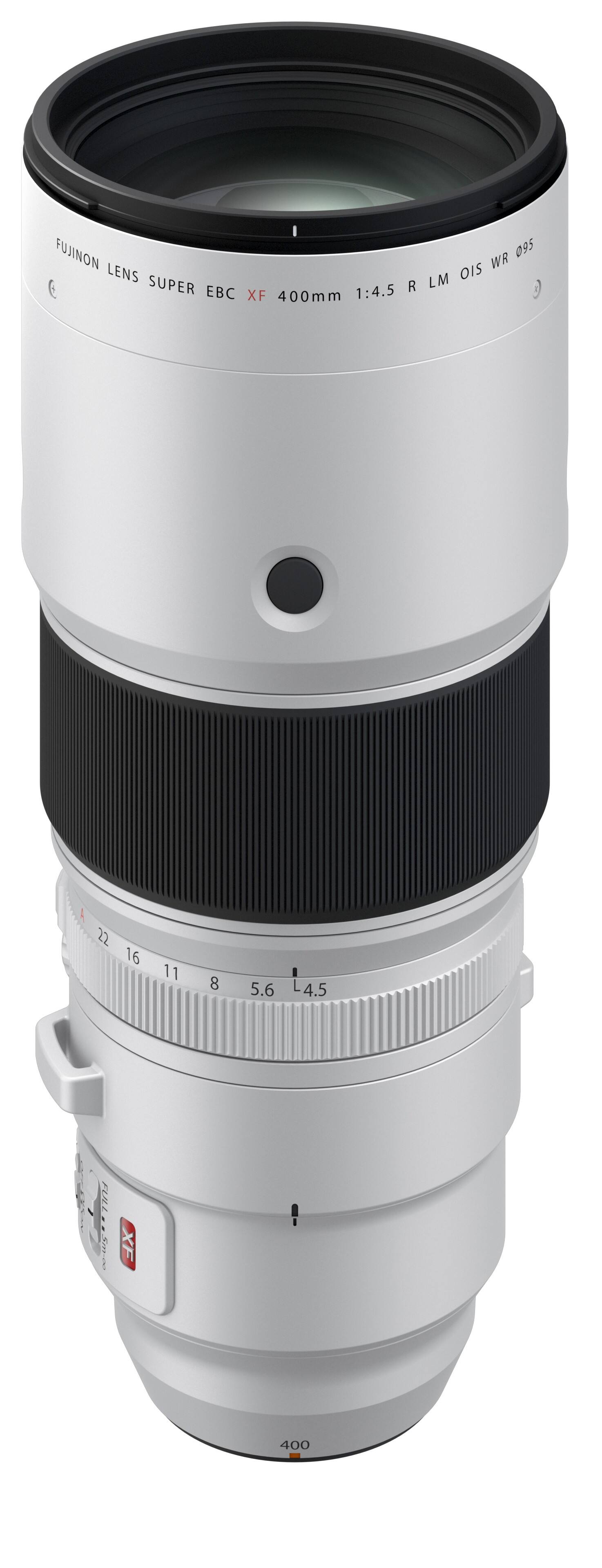 FUJINON LENS SUPER EBC 1:4.5 R XF 400mm  
095 WR OIS LM  
A 22 16  
11  
8  
5.6  
4.5  
NOSES  
FULL. 5.99.00  
400