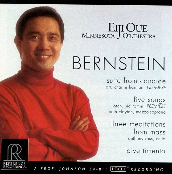 Front. Bernstein: Suite from Candide; Five Songs; Three Meditations from Mass; Divertimento [CD].