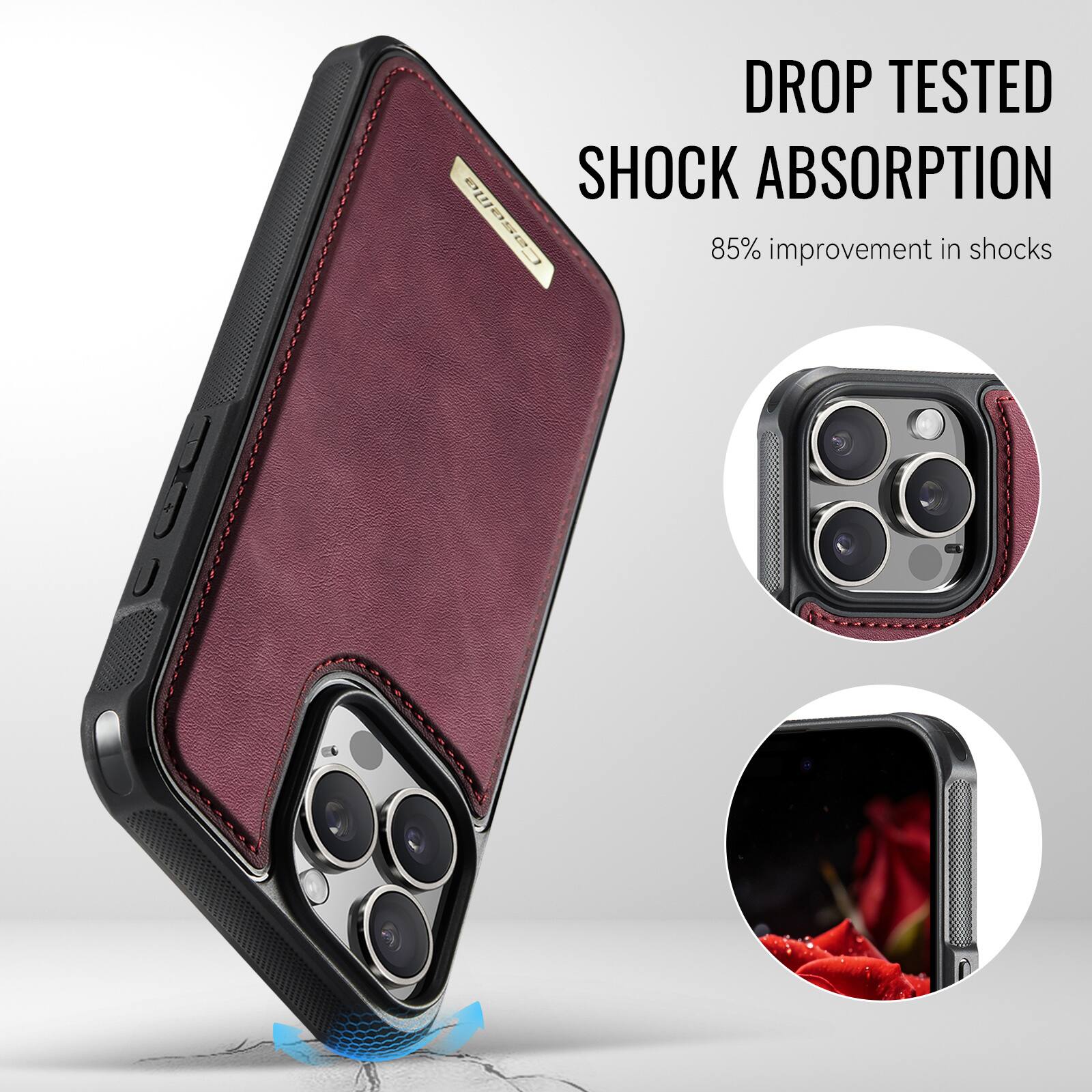 DROP TESTED SHOCK ABSORPTION  
85% improvement in shocks