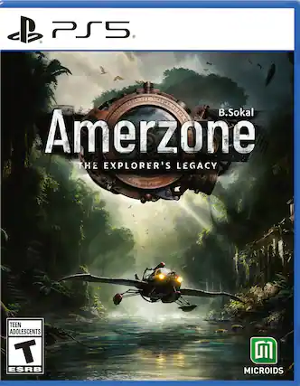 Amerzone: The Explorer's Legacy is a video game for the PlayStation 5 console. It is rated E (for Everyone) by the ESRB and is suitable for teenagers and adolescents. The game is developed by Microïds. - T (Teen 13+)