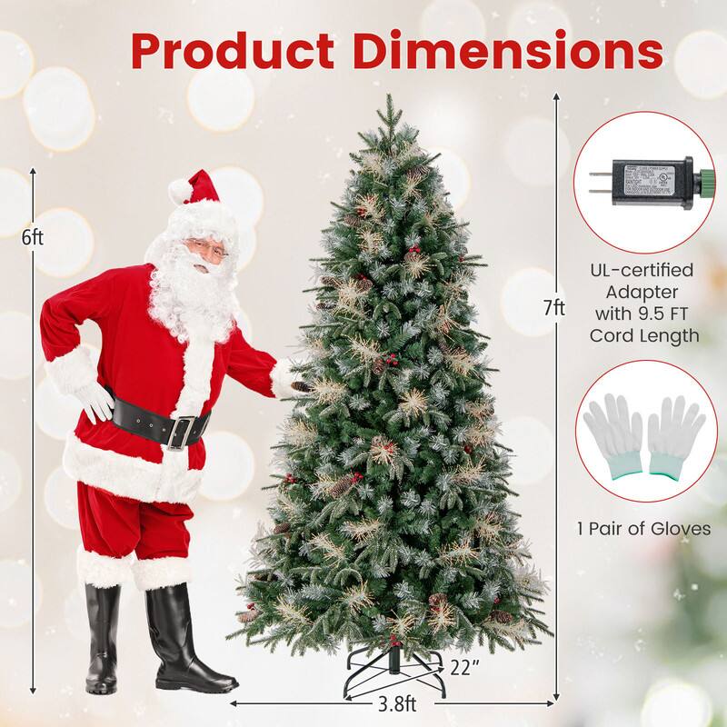 Product Dimensions

- 6ft
- 7ft
- 22"
- 3.8ft

UL-certified Adapter with 9.5 FT Cord Length

1 Pair of Gloves
