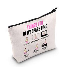 DORLUKFU - Funny K-pop Lover Gift K-pop Merchandise Korean Drama Fan Gift K-Drama Women Makeup Bag - Thingsinmysparetimebag
