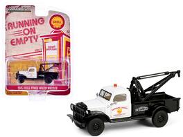 Greenlight - 1945 Dodge Power Wagon Wrecker Tow Truck "Shell Oil" "Running on Empty" Series 17 1/64 - White And Black