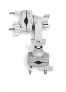 Gibraltar Hardware - 2-Way Offset Multi Clamp, Adjustable Grabber Clamp with Angled Center, 360° Rotating Ratchet Tilters