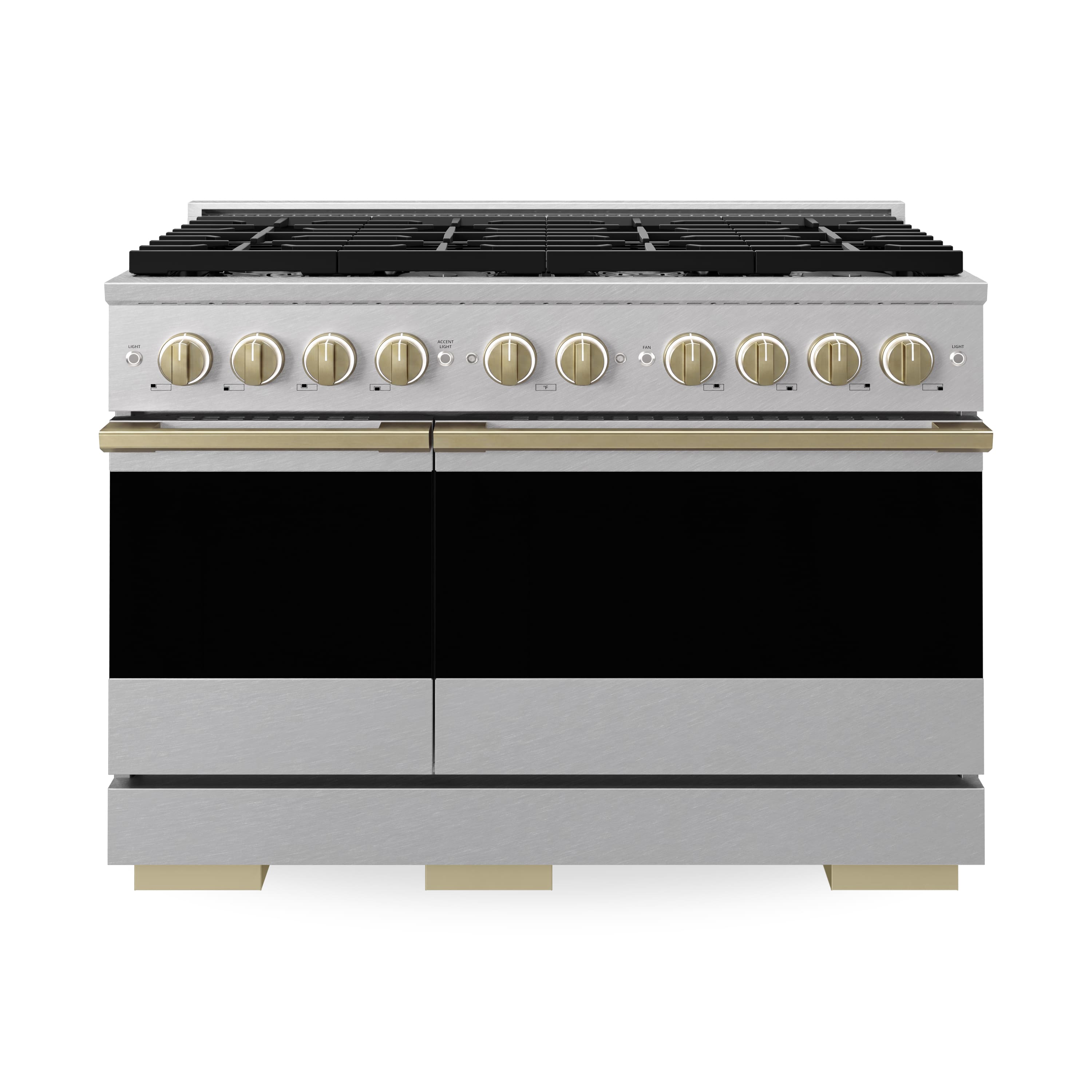 ZLINE - Autograph 48 in. 6.7 cu. ft. Marino Dual Fuel Freestanding Range with 8 Gas Burners in Satin Steel with Bronze Accents - Satin Stainless Steel price history on PriceWatchPro