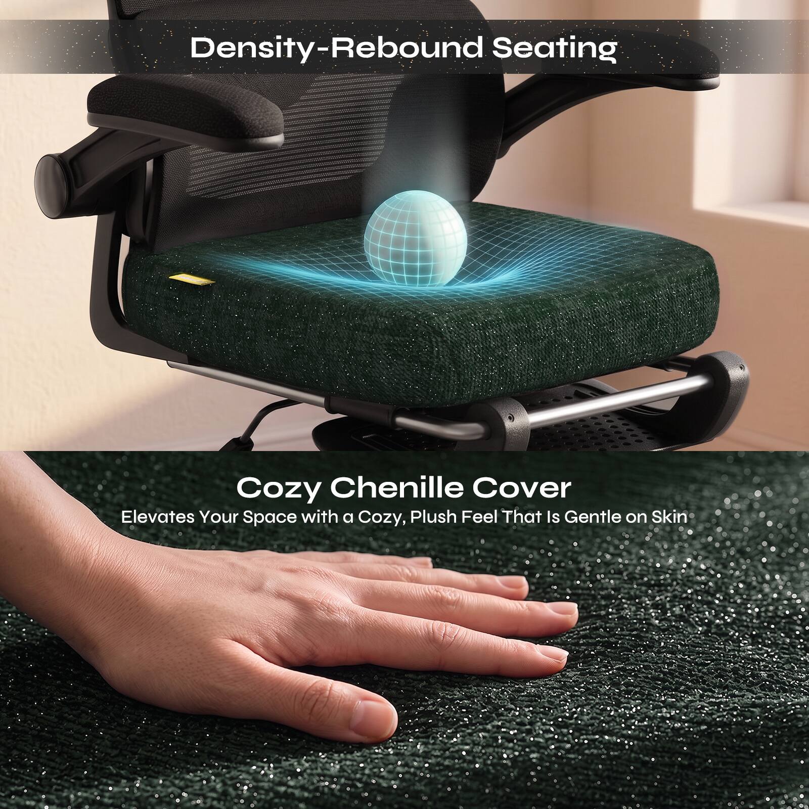 Density-Rebound Seating

Cozy Chenille Cover
Elevates Your Space with a Cozy, Plush Feel That Is Gentle on Skin
