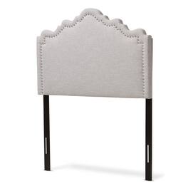 Baxton Studio - Nadeen Modern and Contemporary Fabric Twin Size Headboard - Greyish Beige