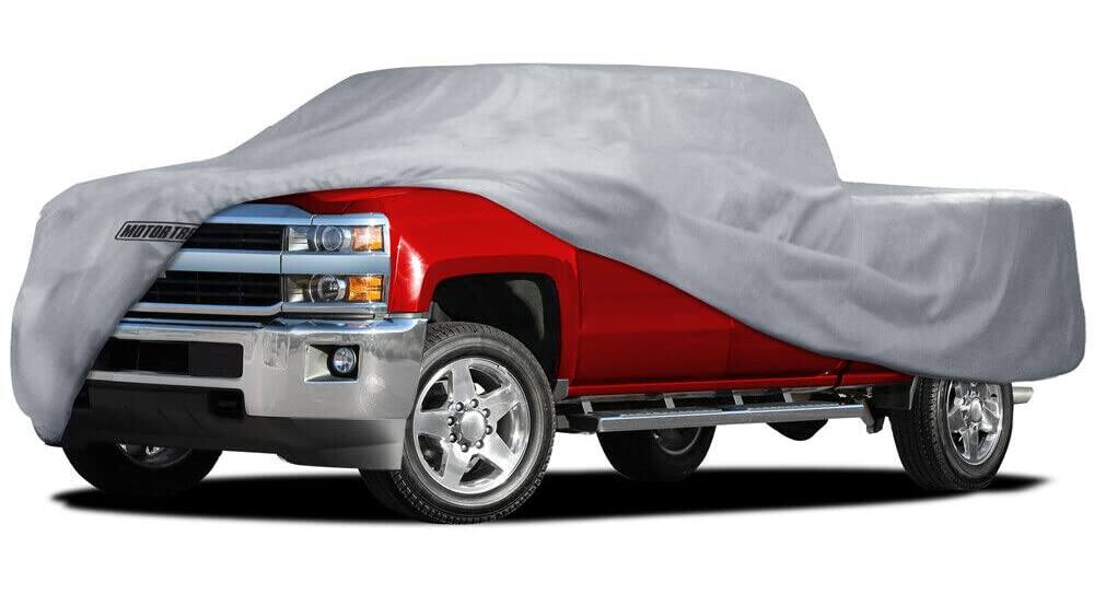 Empire DigiLabs - Truck Car Cover For Automobiles Heavy Duty Waterproof All Weather Multi layer Outdoor Indoor Protection Uv - Max Bed Length: 96" | 230" (L) x 80" (W) x 60" (H)