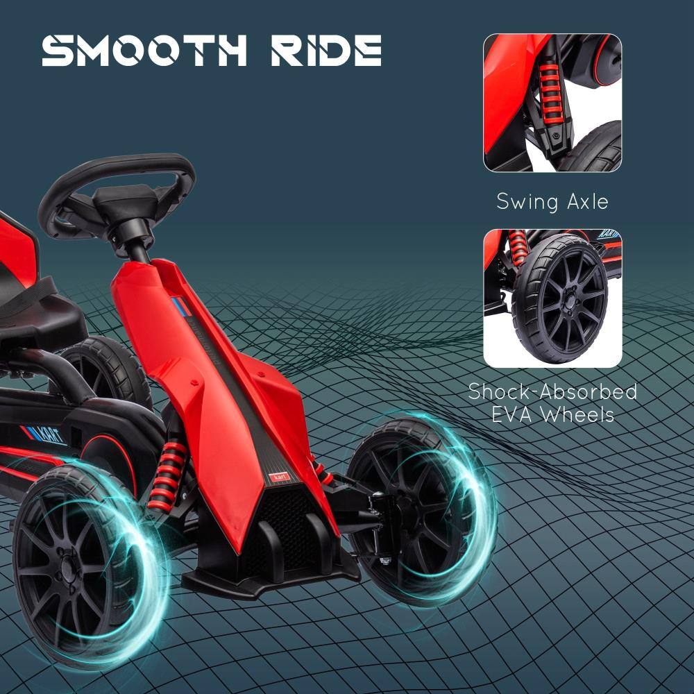 SMOOTH RIDE

Swing Axle

Shock Absorbed EVA Wheels